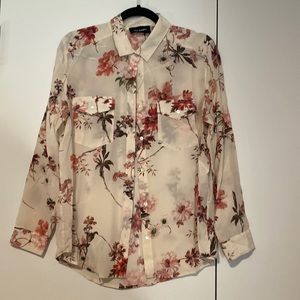 The Kooples 100% silk floral blouse